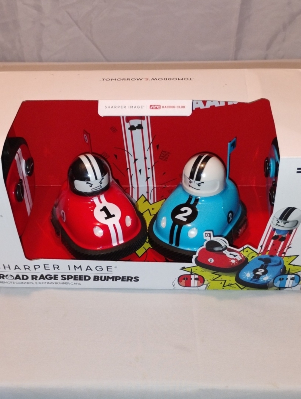 NEW Sharper Image Remote Control Ejecting Bumper Rivals Set